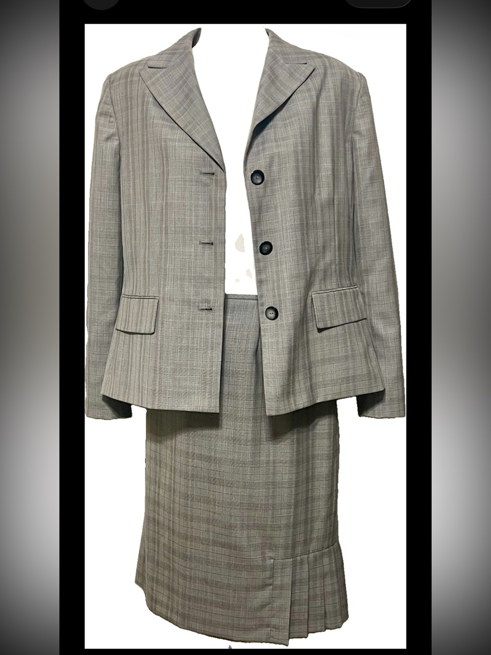 Evan Picone Skirt Suit Women's 16Petite 2-Piece Set Blazer & Skirt Professional